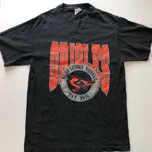 Baltimore Orioles Mens Black T-Shirt Large 1990